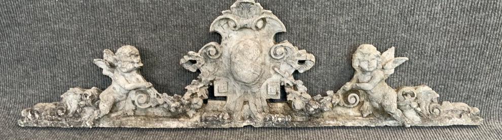 Vintage Concrete Pediment (1 of 4)