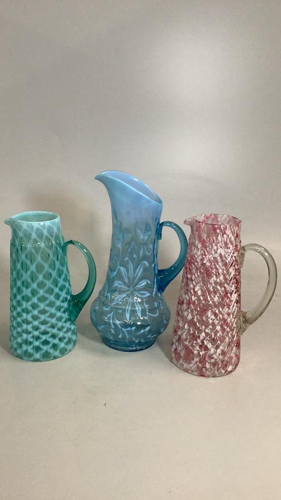 3 Victorian Glass Tankards (1 of 6)