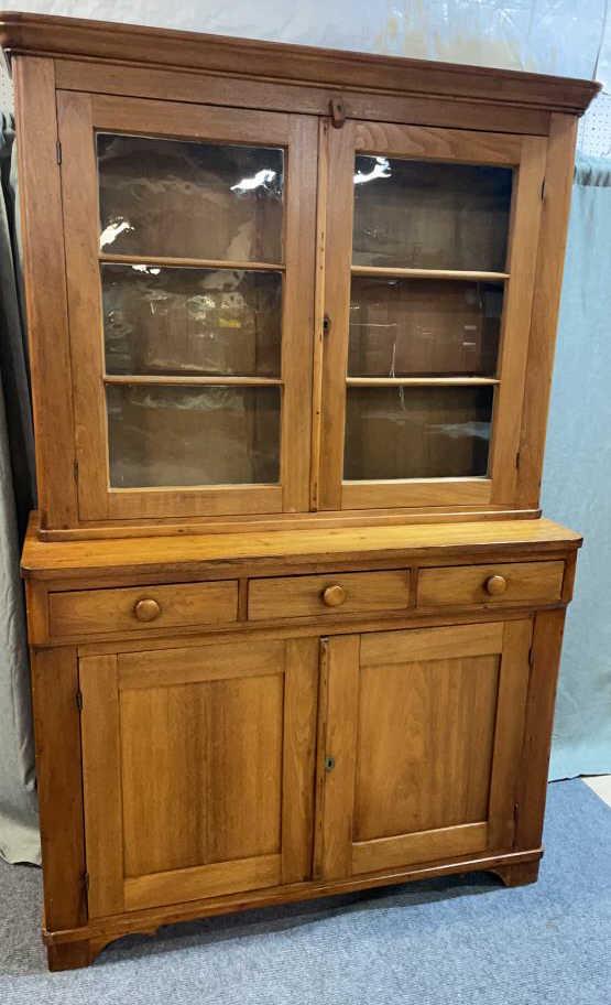 Walnut Step Back Cupboard (1 of 5)