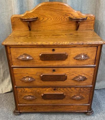 Chestnut & Walnut Cottage Chest (1 of 2)