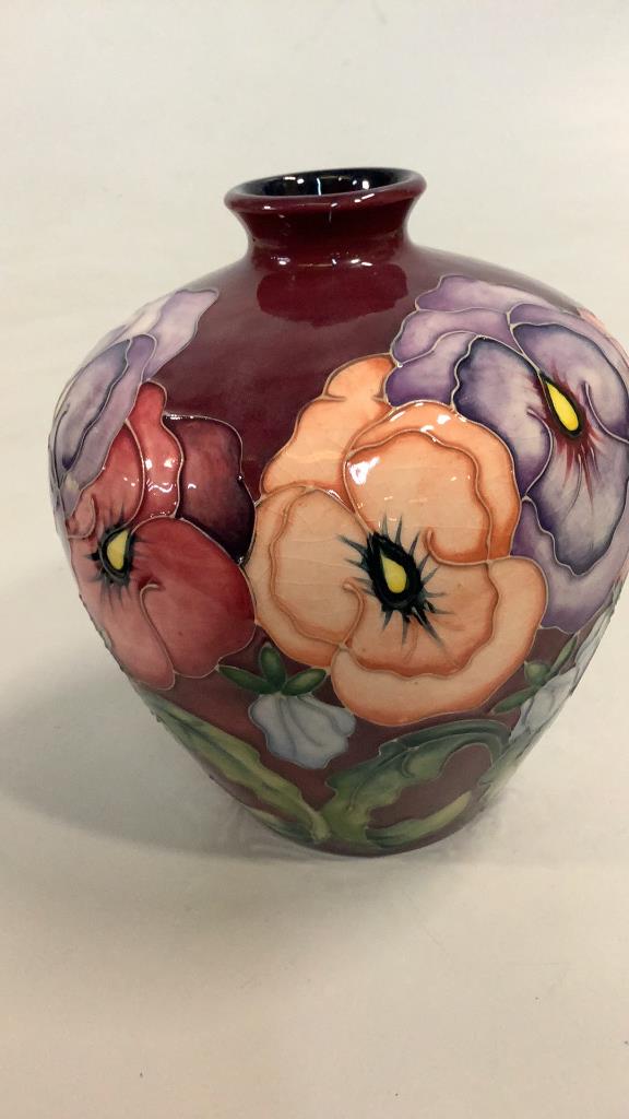 Moorcroft  Pansy Vase (1 of 5)