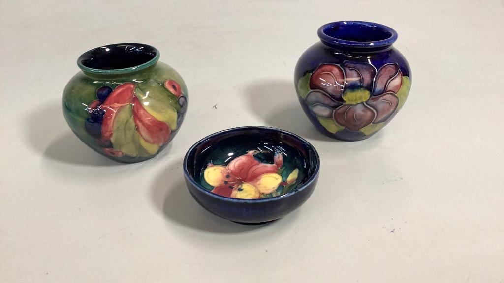 3 Moorcroft Miniature Pieces (1 of 6)