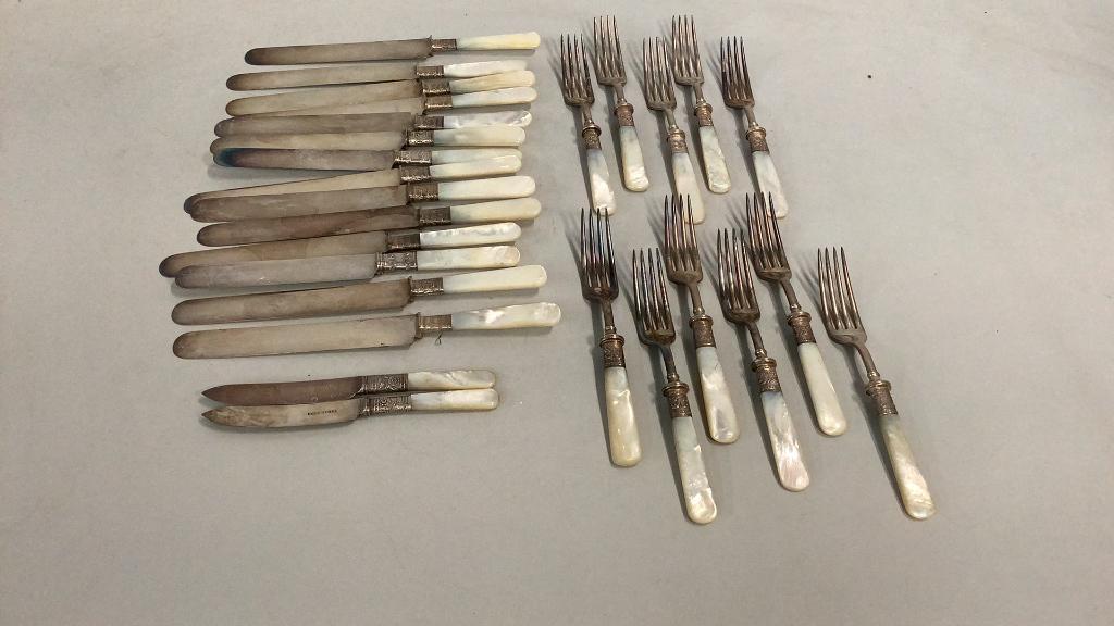 27 Pieces Sterling  and Mother Of Pearl (1 of 6)