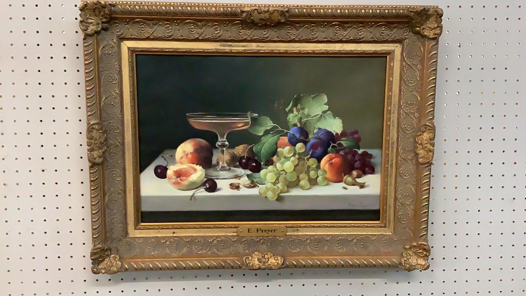 Oil on Canvas, Still Life Fruit (1 of 6)
