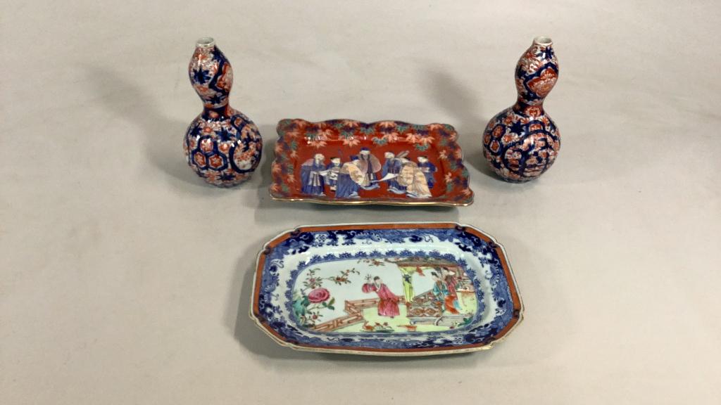 4 Pieces Asian Porcelain (1 of 8)