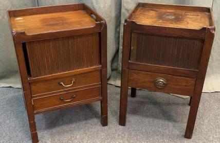 2 English Mahogany Bedside Cupboards (1 of 4)