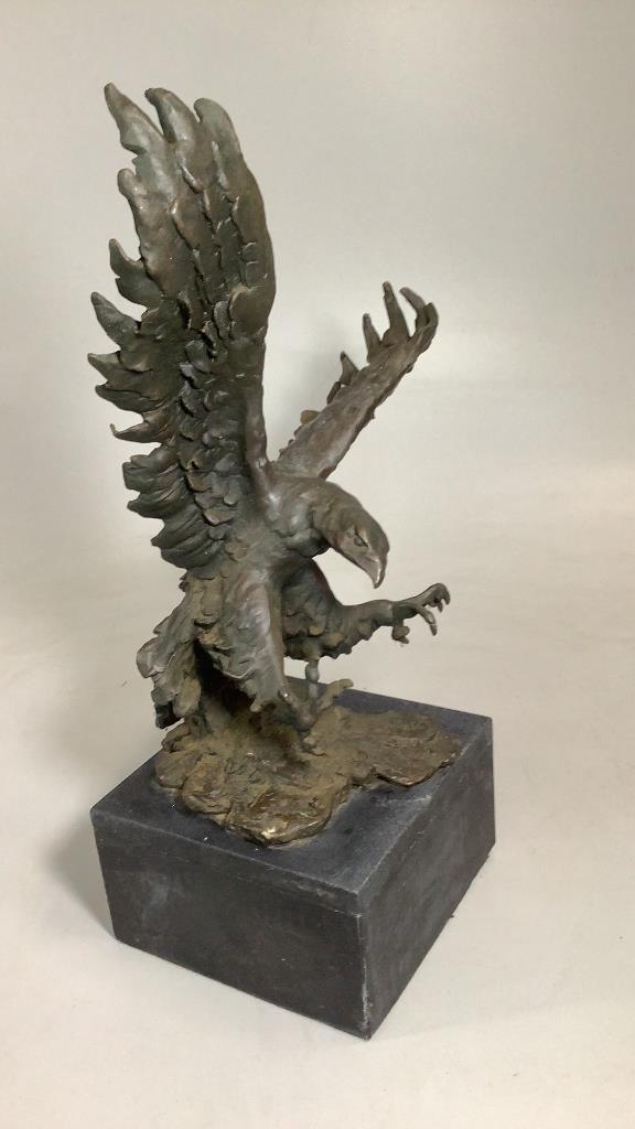 Milo Eagle Landing Bronze Sculpture (1 of 4)