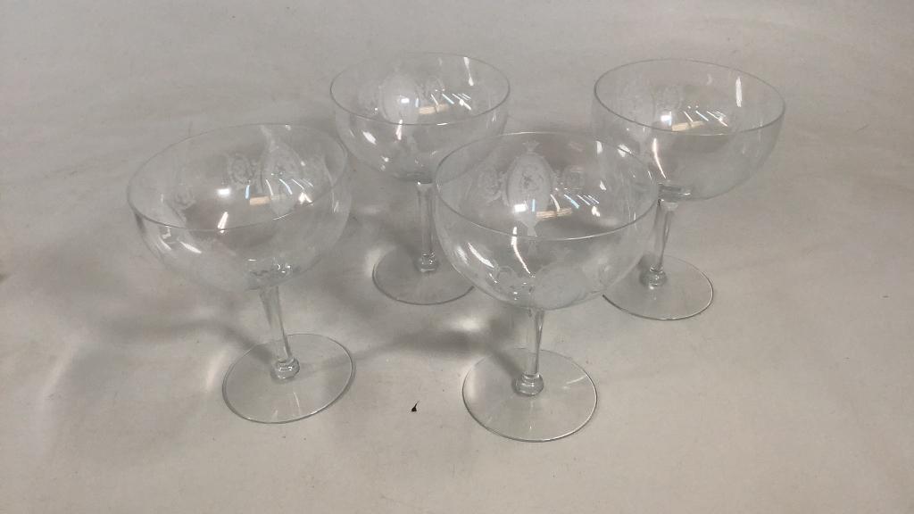 Tiffan Glass Dancing Nudes Stemware (1 of 3)