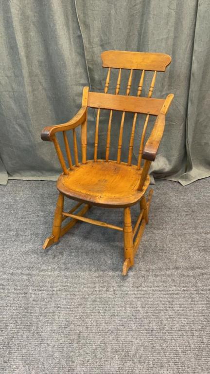 Mixed Woods Comb-back Windsor Rocker (1 of 3)