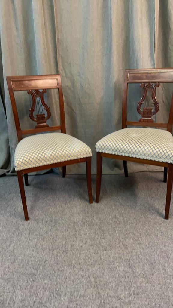 Pair Period Lyra Back Side Chairs (1 of 4)