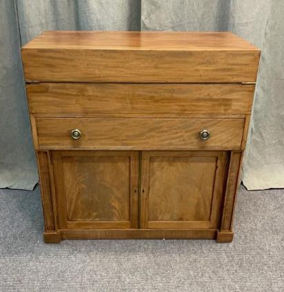 English Mahogany Block Front Desk (1 of 4)