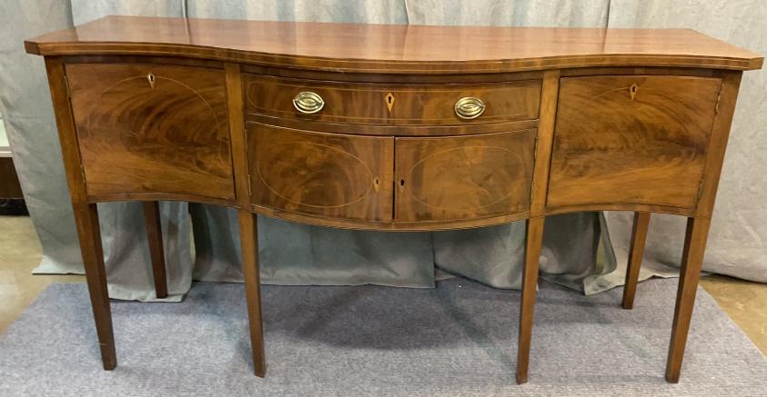 Flame Mahogany Edwardian Sideboard (1 of 6)