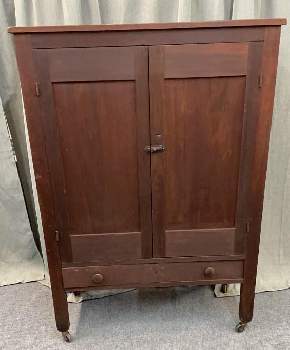 Pine & Walnut Jelly cupboard (1 of 3)