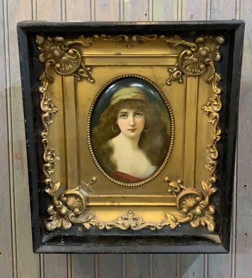 Portrait of a Lady, Oil on Tin (1 of 4)