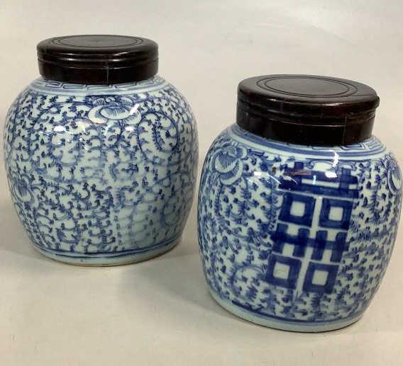 Two Canton Porcelain  Ginger Jars (1 of 10)