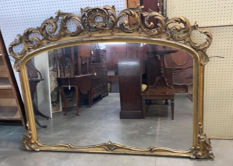 Monumental Gilded Rococo Italian mirror (1 of 6)