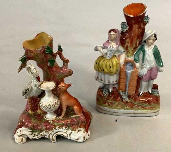2 Staffordshire Figural Vases (1 of 5)
