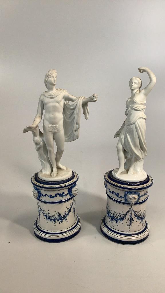 Pair Richard Ginori Bisque Figures (1 of 6)