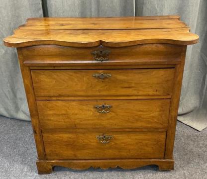 French Walnut 3 Drawer Commode (1 of 7)