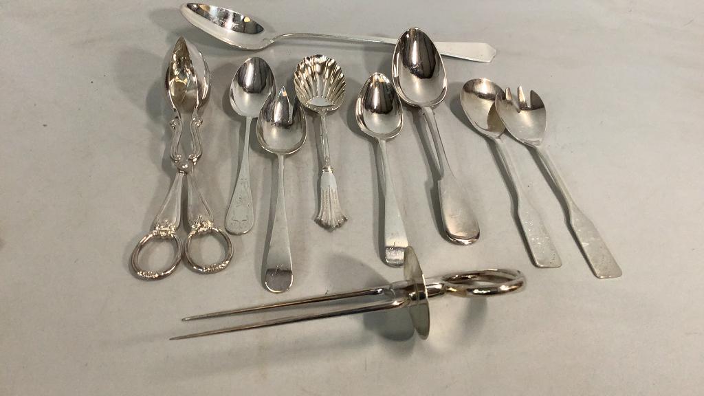 10 Silverplate Serving Utensils (1 of 4)