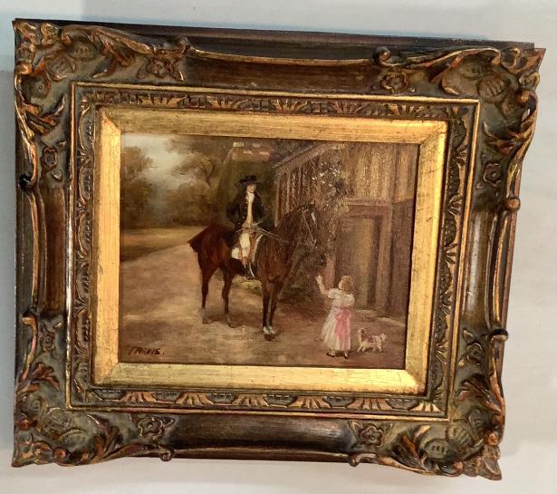 Oil on Canvas, Horse and Rider, Little Girl (1 of 4)