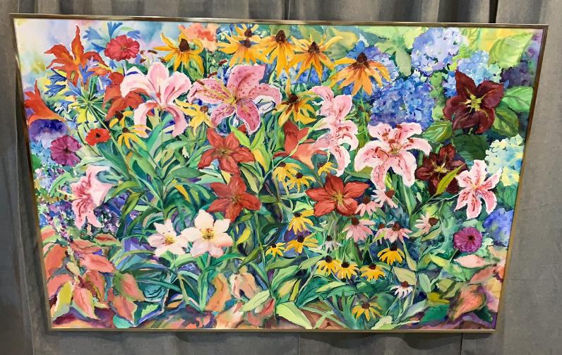 Monumental Floral Watercolor, Sandra Baggette (1 of 4)