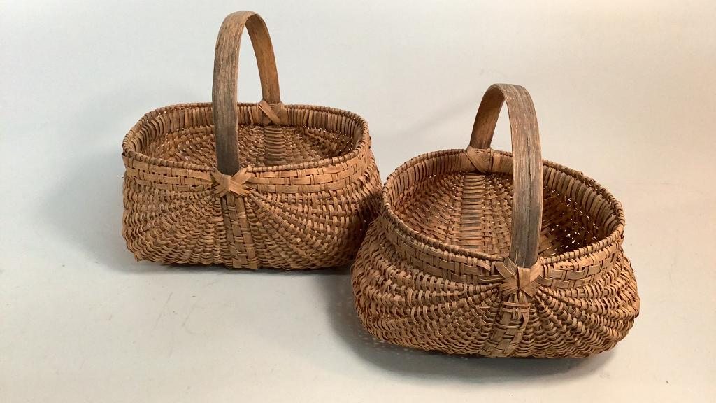 2 Woven Split Oak Garden Baskets (1 of 5)