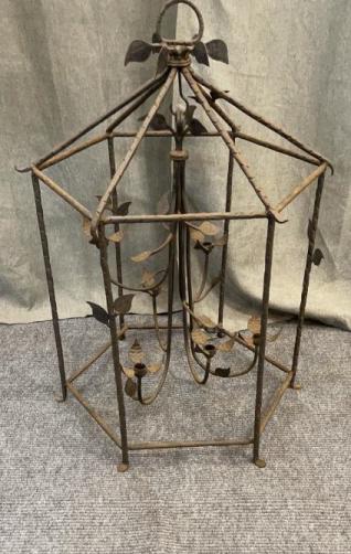 Vintage Iron Candelabra Pendant Chandelier (1 of 2)