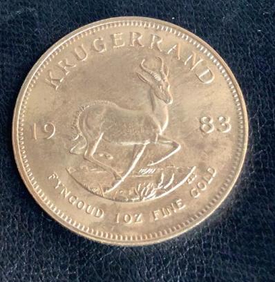 1 oz Gold Krugerrand 1983: One piece South Africa 1 oz gold Krugerrand