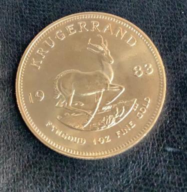 1 oz Gold Krugerrand 1983: One piece South Africa 1 oz gold Krugerrand