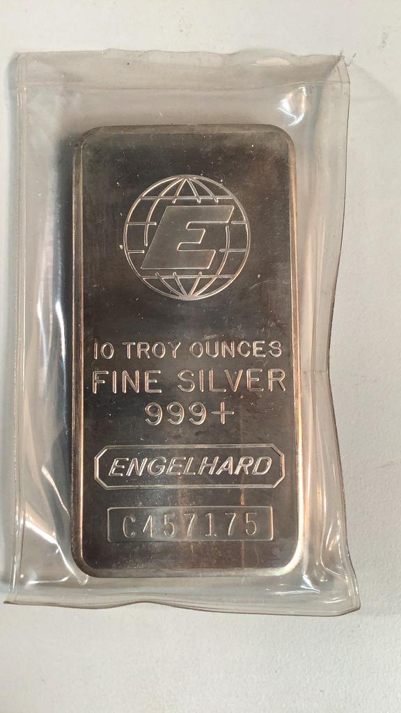10 Troy Ounce 999 Fine Silver 999 Bullion Bar (1 of 3)