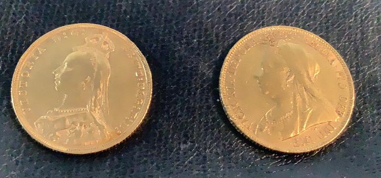Two Great Britain Sovereign  Gold Coins (1 of 4)