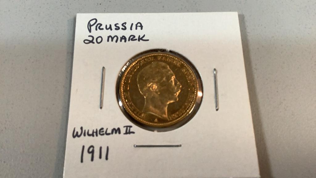 1911 A Germany, Prussia  Gold 20 Mark (1 of 4)