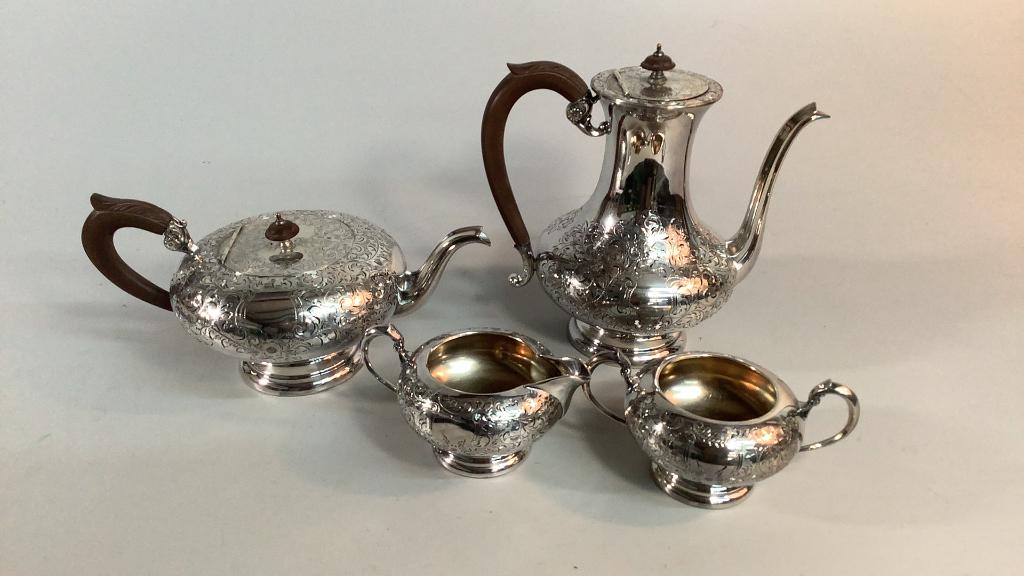 Victorian  Silverplate Tea And Coffee Service (1 of 4)