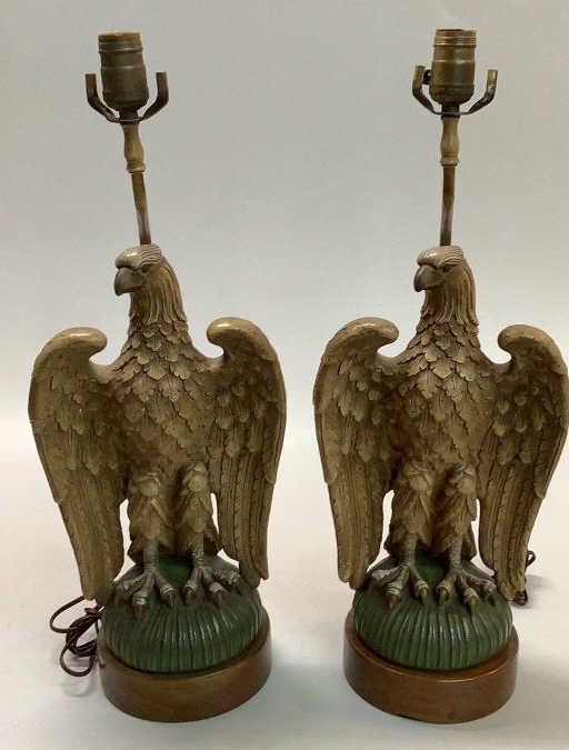 Pair Chapman Eagle Lamps (1 of 5)