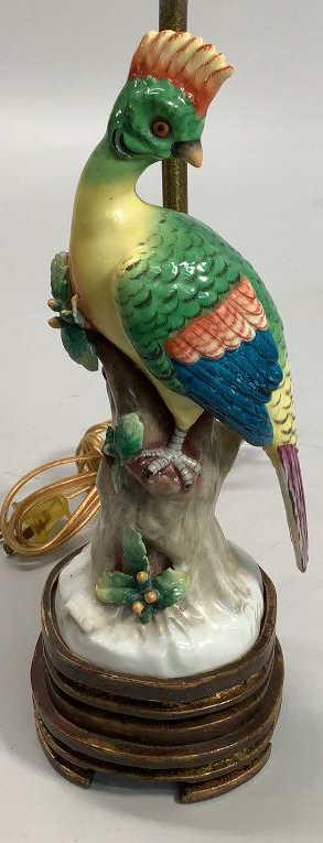 Porcelain Bird Figural Lamp (1 of 4)