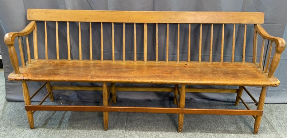 Plank Bottom Windsor Settee (1 of 3)