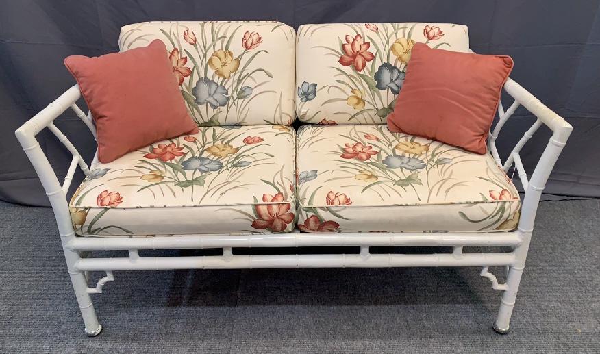 Meadowcraft Faux Bamboo Settee (1 of 5)