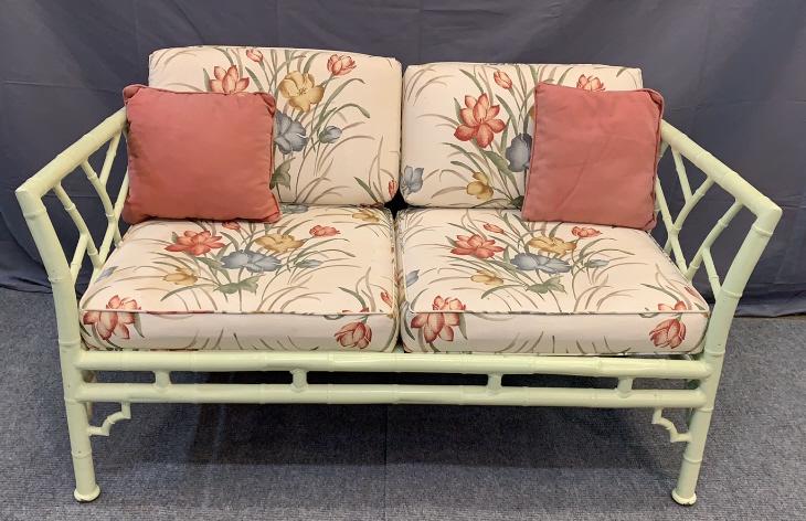 Meadowcraft Faux Bamboo Settee (1 of 5)