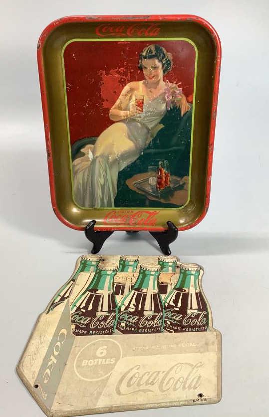 1936 Coke Tray, 1956 Coke Sign (1 of 6)