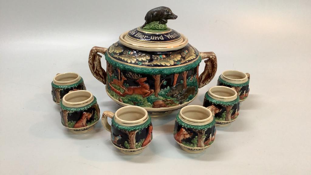 German Pottery Cider Set (1 of 4)