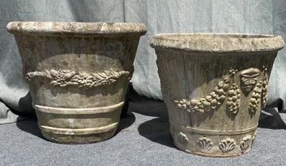 2 Large Concrete Planters (1 of 3)