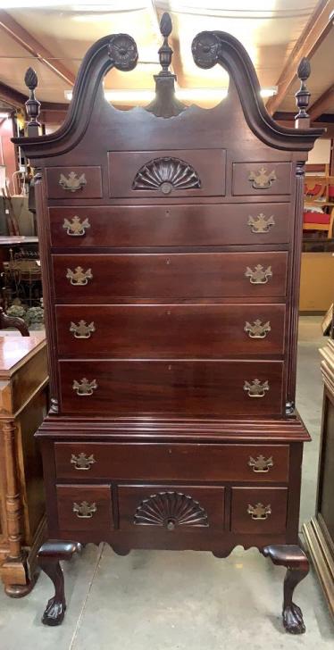 Reproduction Chippendale Style Highboy (1 of 6)