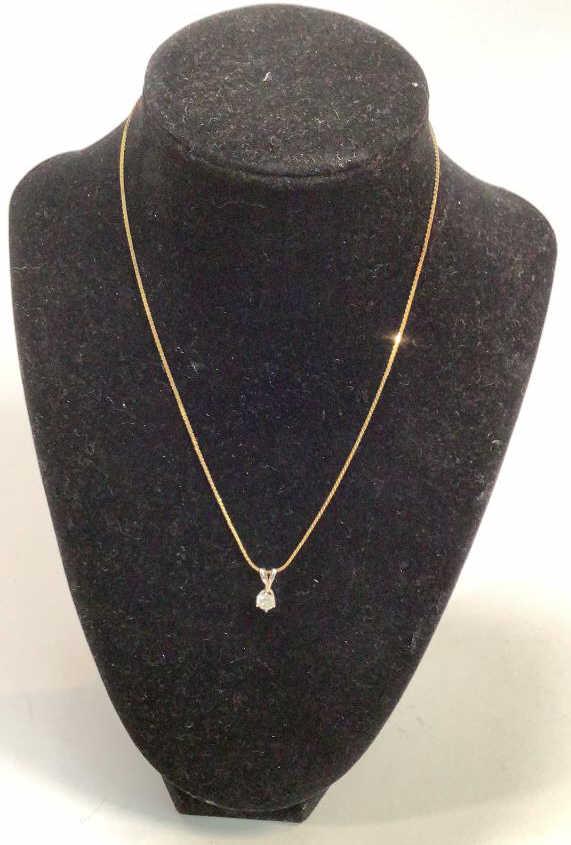 14 K Gold and Diamond  Pendant (1 of 4)