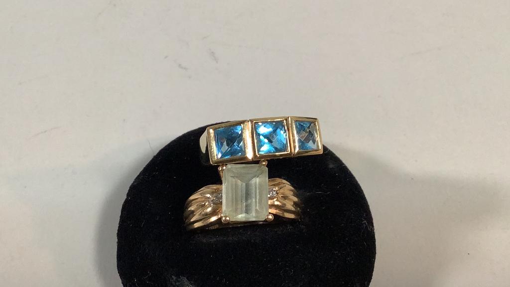 Two 14 Gold and Gemstone Rings (1 of 5)