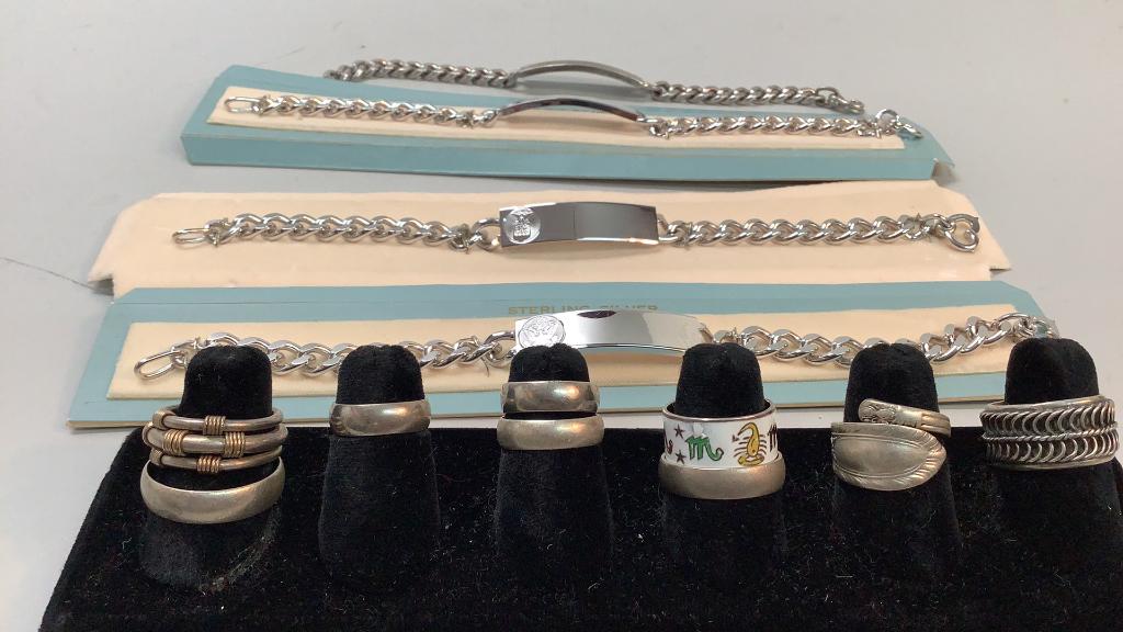 13 Pieces Sterling  Jewelry (1 of 5)