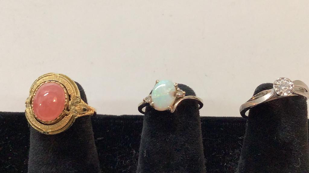 Three 14 k Gold Rings (1 of 6)