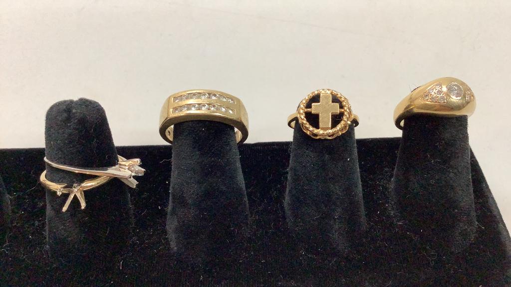 Five 14k Gold Rings and Mounts (1 of 6)