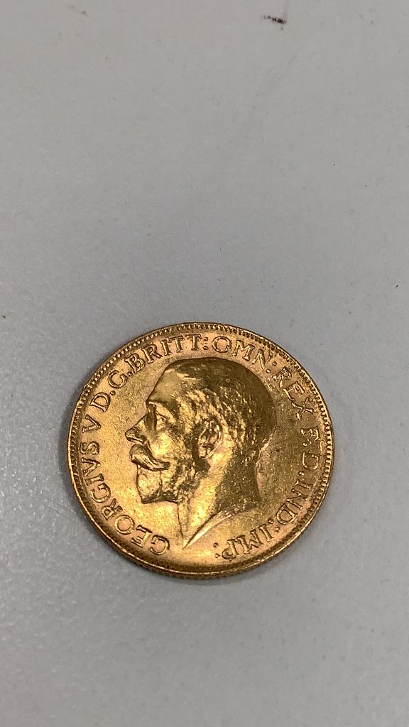 1912 Gold Sovereign  Coin (1 of 3)