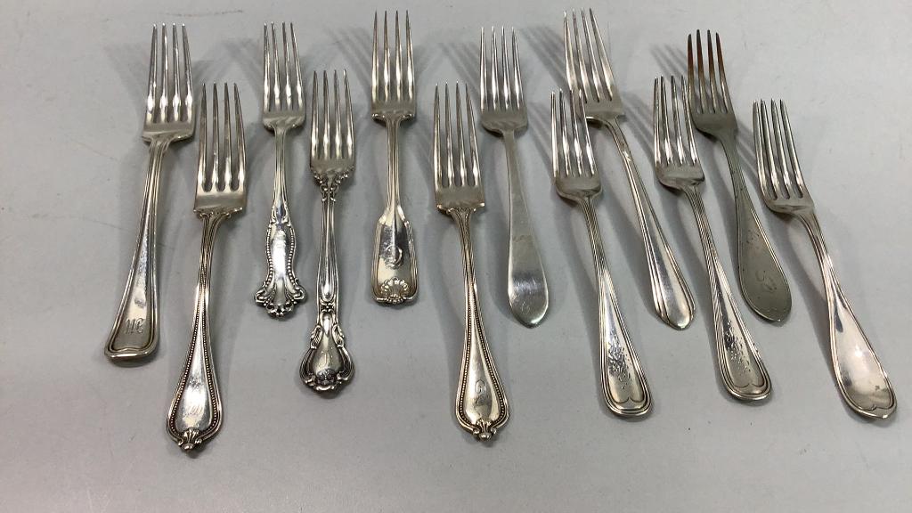 12 Sterling Silver Forks (1 of 4)